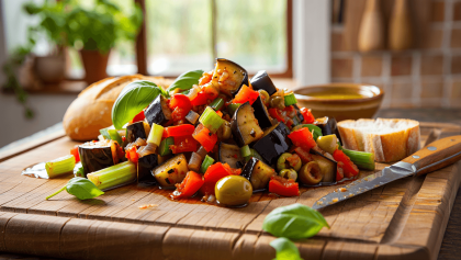 Caponata, cuisine sicilienne