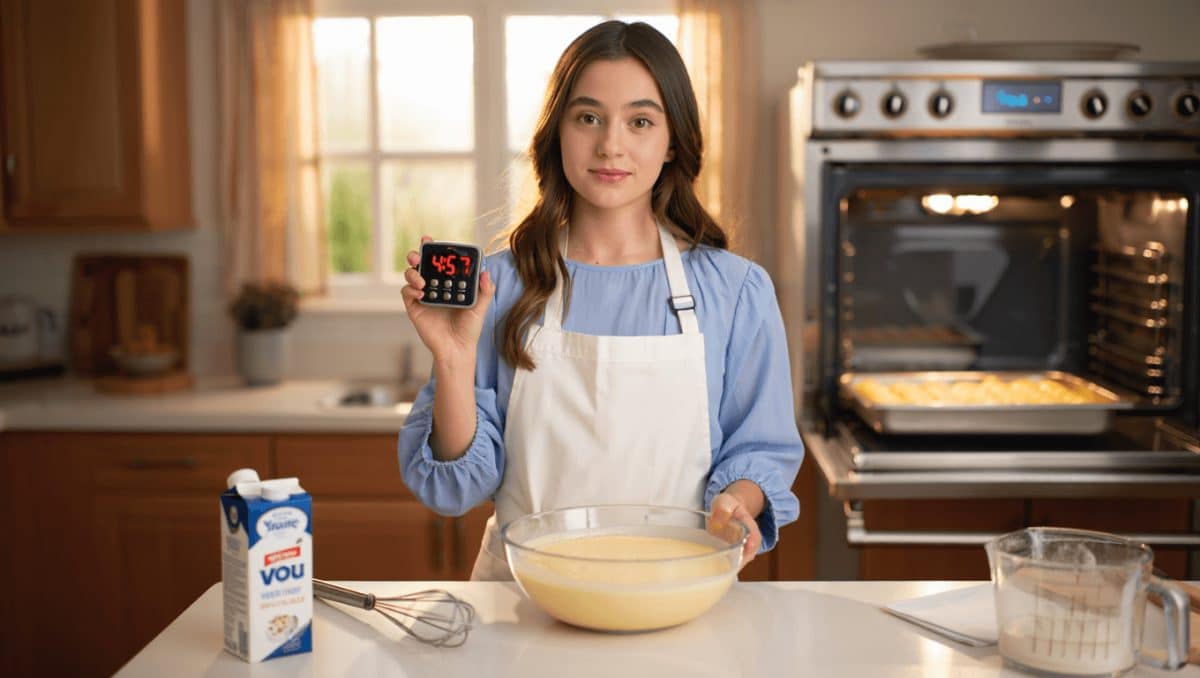 5 minutes chrono pour ce gâteau au yaourt qui affole TikTok, la preuve en images