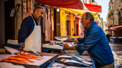Le marché aux poissons de Catane